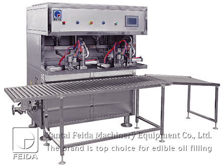 Cap-pulling soft pack edible oil filling machine