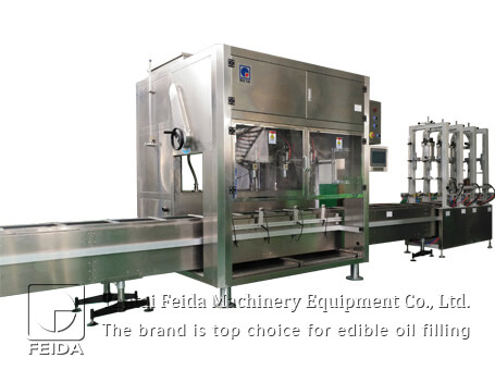 Fully automatic weighing edible oil filling machine for medi